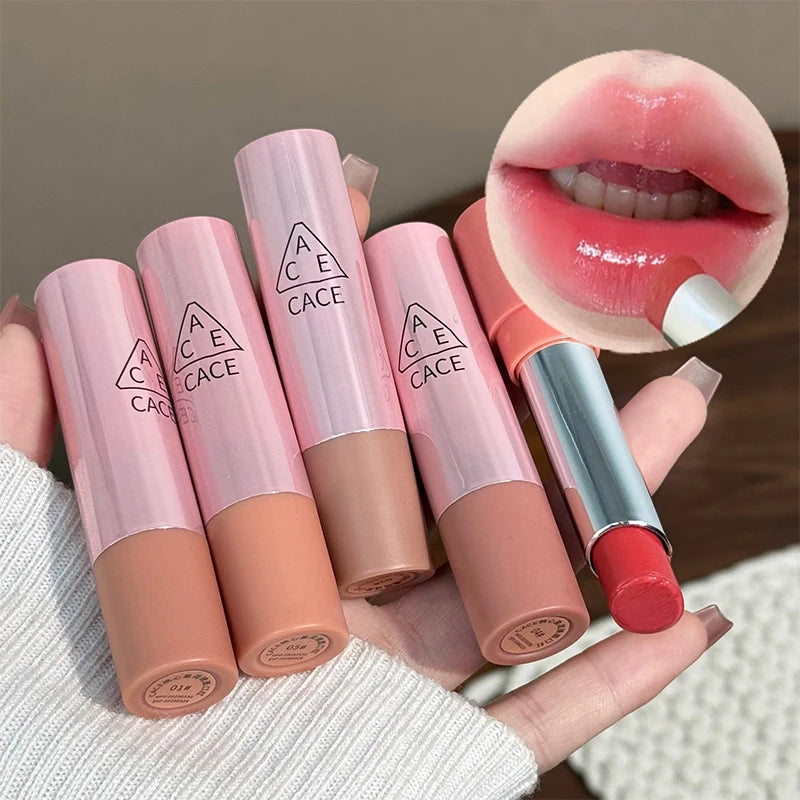 CACE Watery Mirror Lipgloss Hydrating Long Lasting Lip Stain Moisturzing Lip Glaze Tint Moisturizing Lip Stain Tint Cosmetics