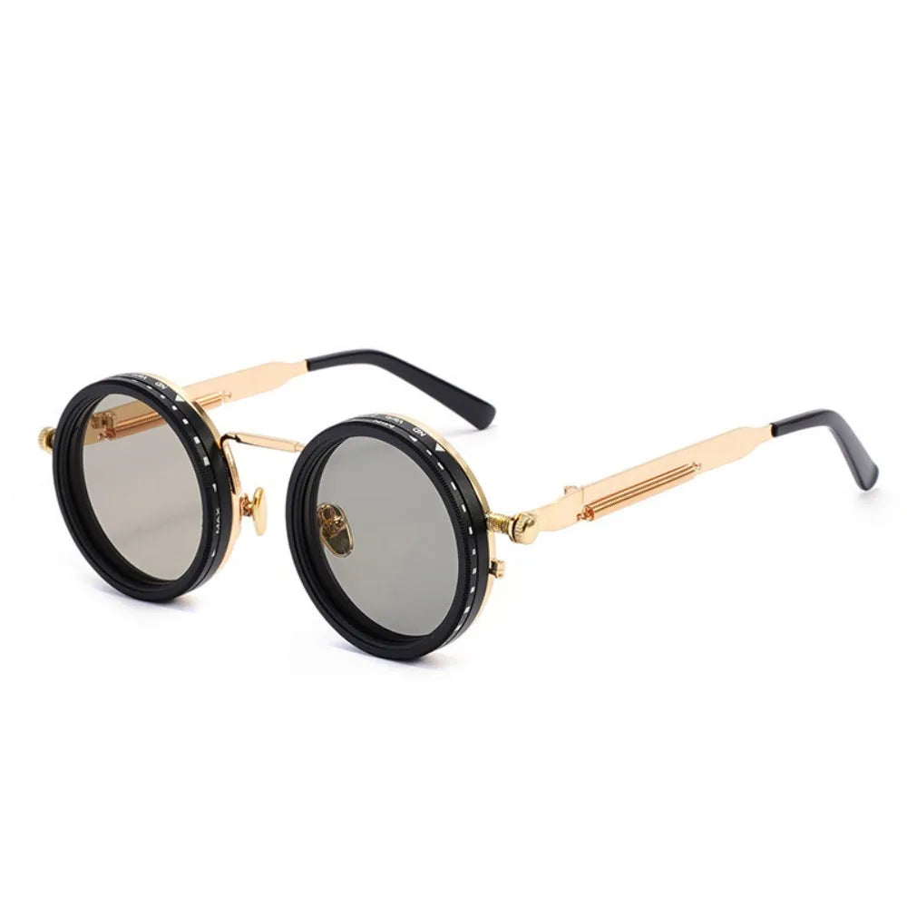 Clarity ND9 Anti-UV Sunglasses 9 Level Dimming Retro Adjustable Dimming Sunglasses Comfort Fit Round Outdoor Eyewear Fishing